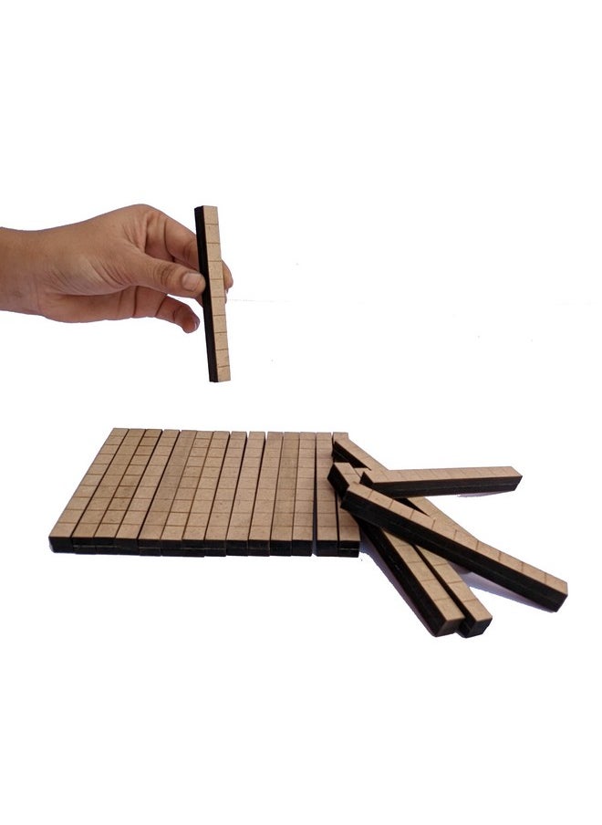 StepsToDo Base Ten Blocks Kit with Place Value Mats and Instruction Manual. Math Manipulative for Kids.Teach Number Concepts and Place Value (Only Tens Roads)