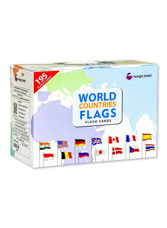 My First Countries of The World Flashcards - 195 Country Flag Flash Cards Complete with Capital, Continent, Flag & More - Educational Homeschooling, Classroom Learning Flash Card, Gift for Kids