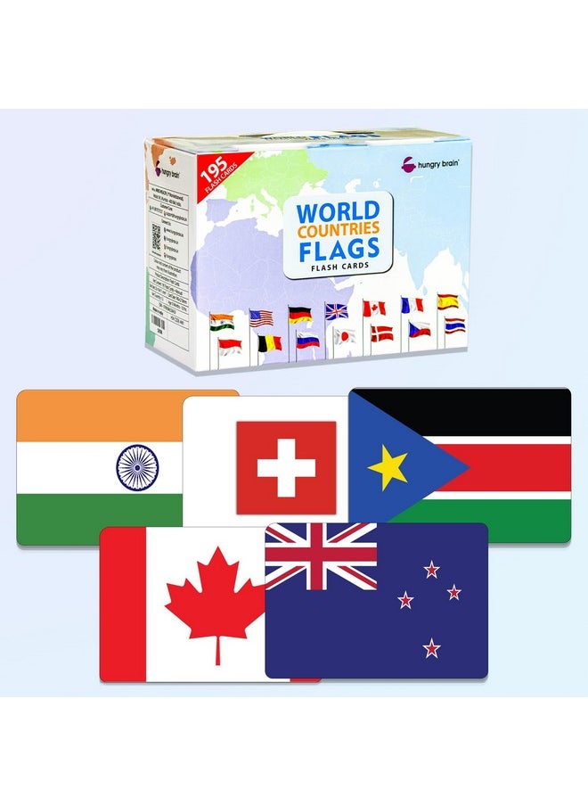 My First Countries of The World Flashcards - 195 Country Flag Flash Cards Complete with Capital, Continent, Flag & More - Educational Homeschooling, Classroom Learning Flash Card, Gift for Kids