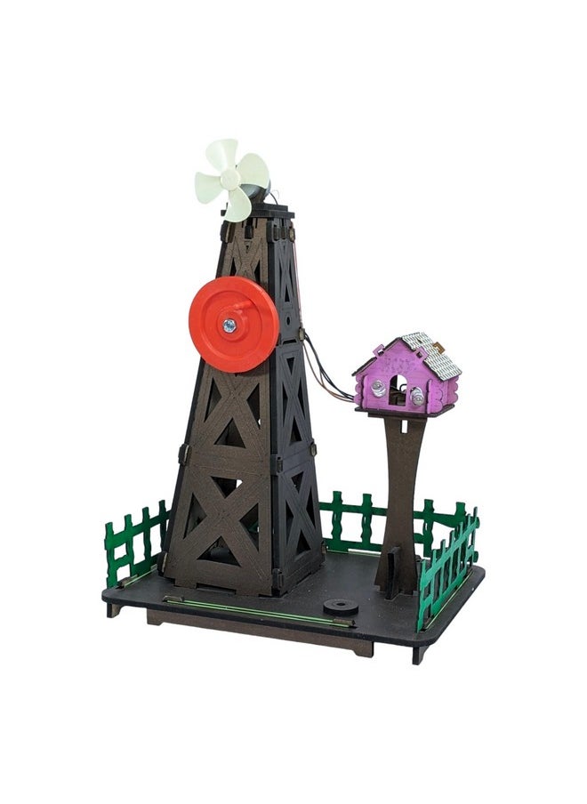 StepsToDo Farm Windmill Making Kit. DIY Wind Turbine Science Kit. Experimental Kit to Study Wind Power. Windmill Generator Working Model. Windmill Making Kit.