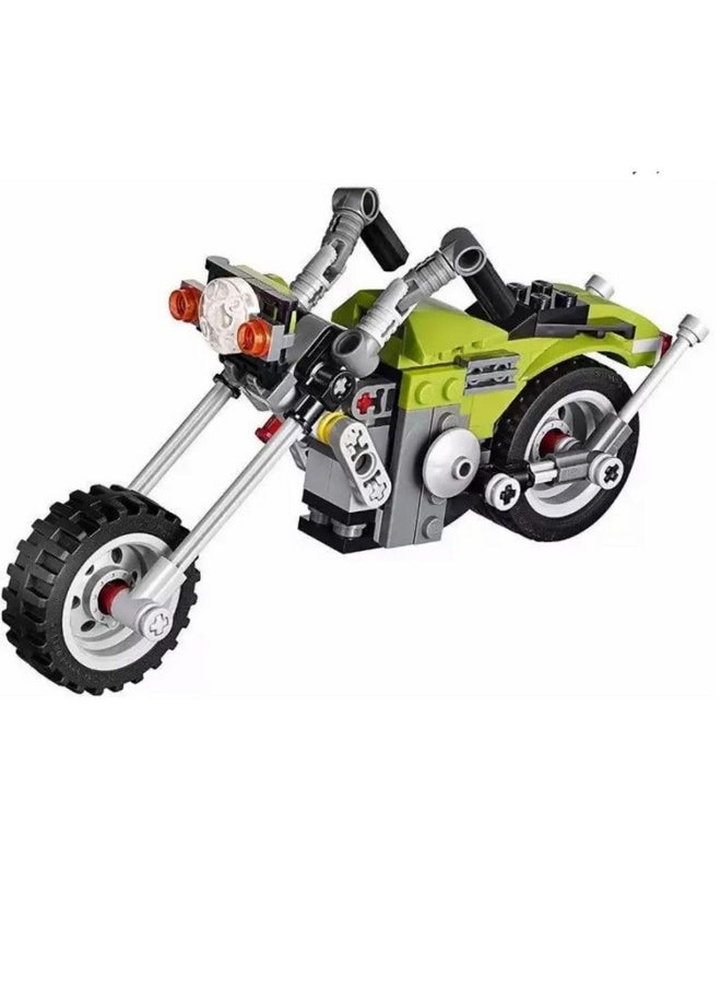 PLUSPOINT 3 in 1 Bike Architect Blocks Brick Toys Motor Bike Building Blocks Set 129+ Pieces | Crusier Bike,Sports Bike Models Educational Construction Learning Brick STEM DIY Toy for Kids & Adults