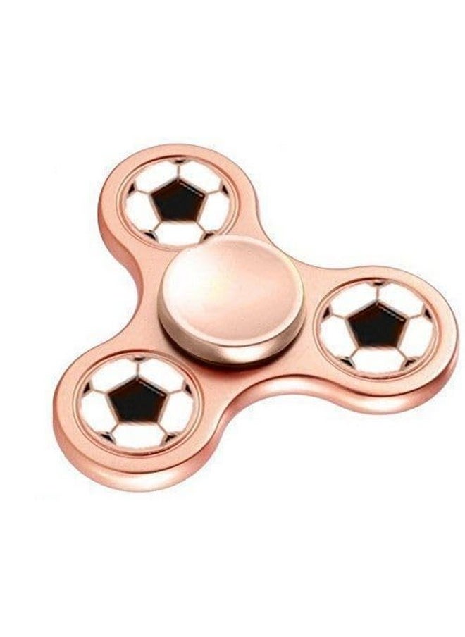 Premsons® Hand Spinner Desk Toy - High Speed Smooth Finger Spin Sensory Fidget Stress Relief Game Play for Kids & Adults - Birthday Party Gift - Metal - Copper Football Classic
