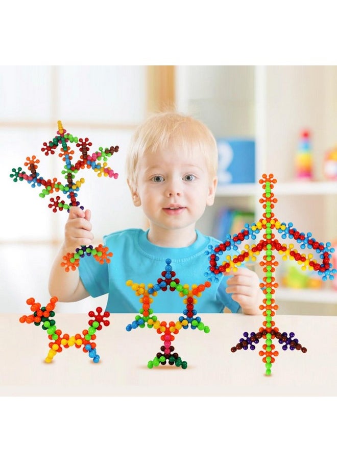 VGRASSP 40+ Pcs DIY Colorful Plum Shape Interlocking Blocks Toy for Kids - Plastic Made Flower Building Blocks -Imagine, Create, Fun and Learn Toy - Color As Per Stock (Plum Blocks)