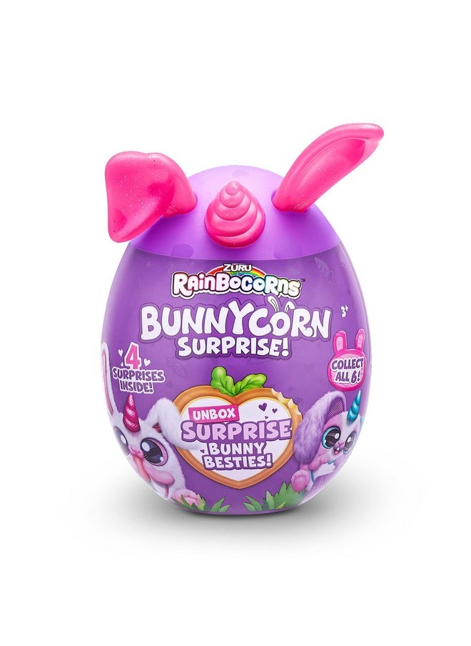 Rainbocorns Bunnycorn Surprise, 2 Pack, 4 Surprises Inside, Collectible Plush Pets, (2 Pack)