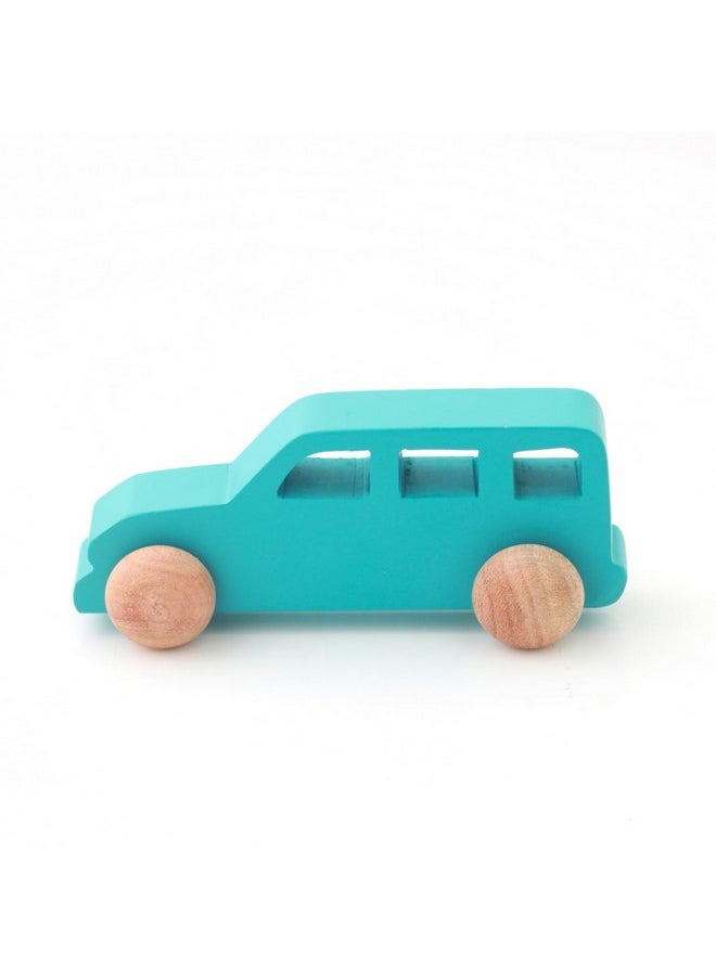 Ariro Wooden Jeep for Toddlers and Infants | Push Wooden Vehicle Toy | 6M-3Y | Helps Child in Grip Strength, Hand-Eye Coordination
