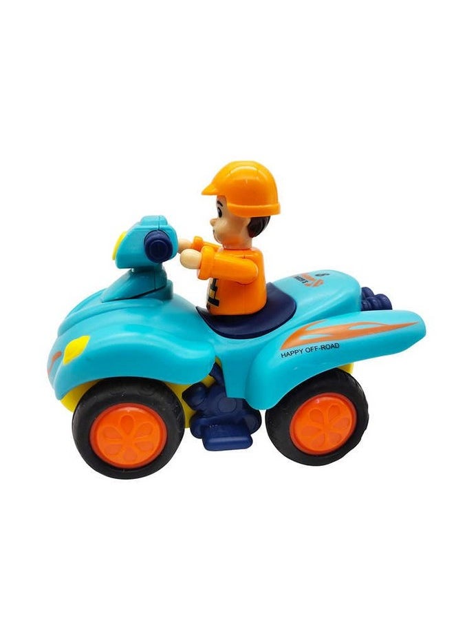 PLUSPOINT Beach Bike Friction Powered Baby 1 PC Toy Bike| Push and Go Vehicles Cars Toy for Toddlers | Early Educational Toys and Birthday Gift for 1 2 3 Years Old Boys Girls(Beach Bike)