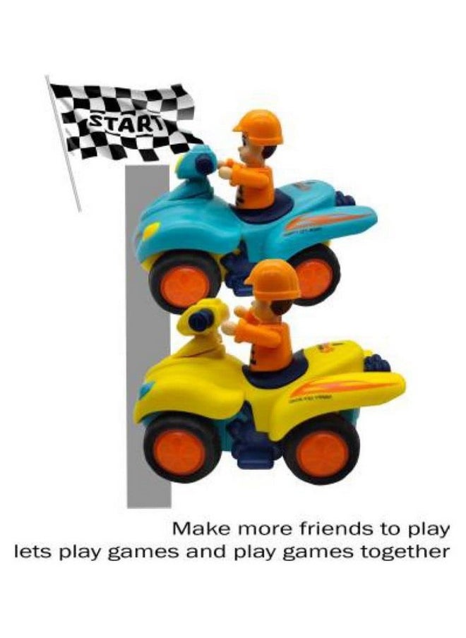 PLUSPOINT Beach Bike Friction Powered Baby 1 PC Toy Bike| Push and Go Vehicles Cars Toy for Toddlers | Early Educational Toys and Birthday Gift for 1 2 3 Years Old Boys Girls(Beach Bike)