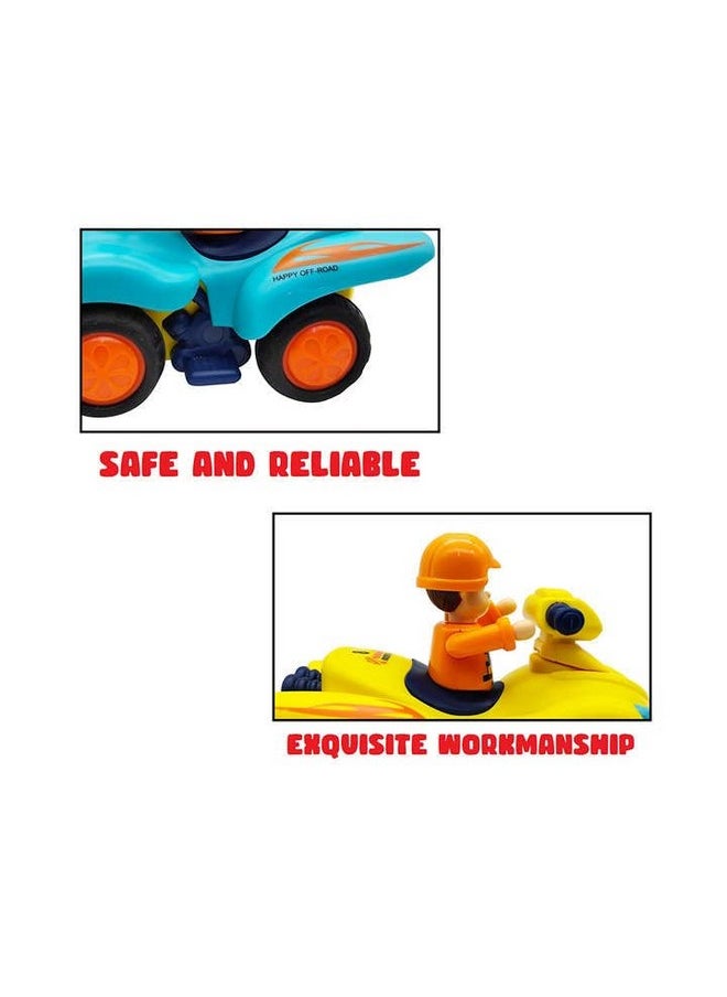 PLUSPOINT Beach Bike Friction Powered Baby 1 PC Toy Bike| Push and Go Vehicles Cars Toy for Toddlers | Early Educational Toys and Birthday Gift for 1 2 3 Years Old Boys Girls(Beach Bike)