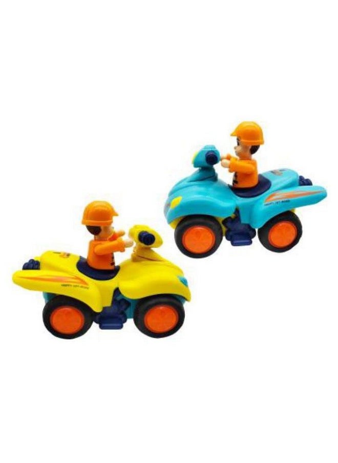 PLUSPOINT Beach Bike Friction Powered Baby 1 PC Toy Bike| Push and Go Vehicles Cars Toy for Toddlers | Early Educational Toys and Birthday Gift for 1 2 3 Years Old Boys Girls(Beach Bike)