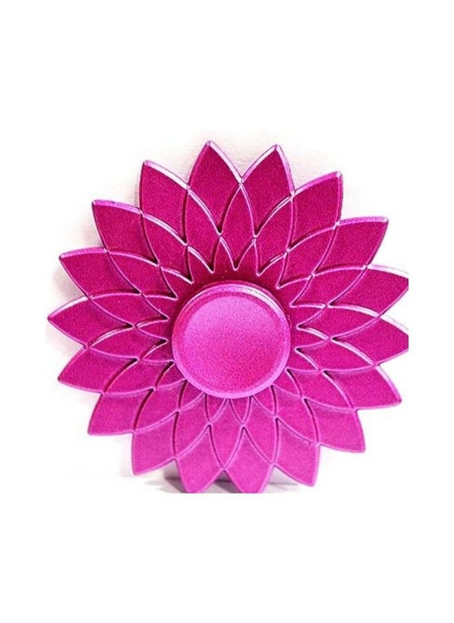 Premsons® Hand Spinner Desk Toy - High Speed Smooth Finger Spin Sensory Fidget Stress Relief Game Play for Kids & Adults - Birthday Party Gift - Metal - (Purple Lotus)