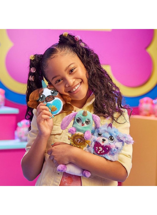 Rainbocorns Sparkle Heart Surprise, Puppycorn Series 2, Puppycorn Surprise, Moxie The Komon - Collectible Plush - 7 Layers of Surprises, Peel and Reveal Heart, Ages 3+ (Komon)