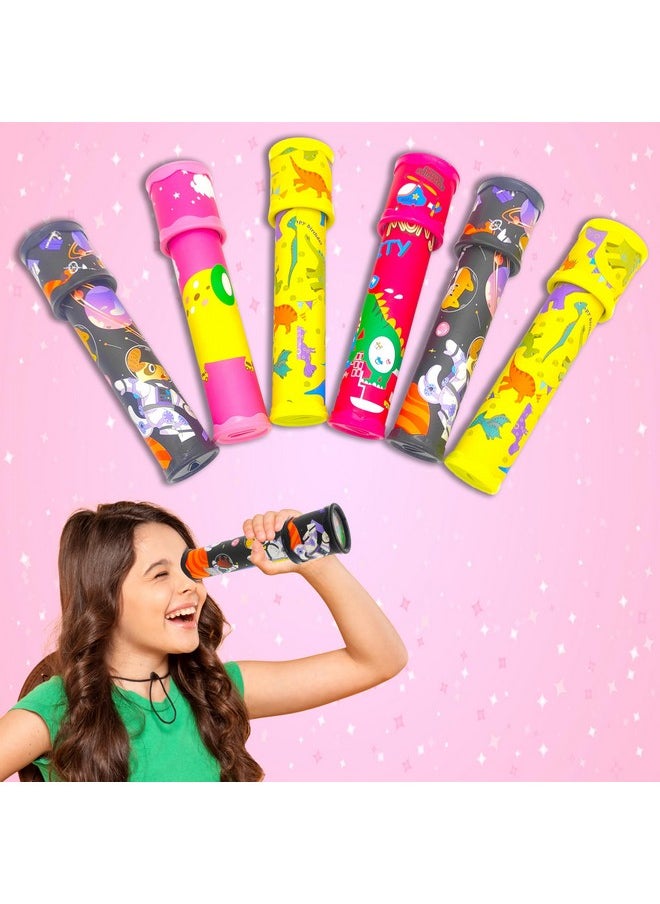 VGRASSP Colorful and Magical Rotating Classic Kaleidoscope Toy for Kids with Many Beautiful Patterns - Perfect Birthday Return Gift - Color and Design As Per Stock (Pack of 6)