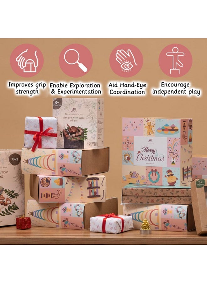 Ariro Toys Wooden Vehicle Set for 6+Months | Safe | Sustainable and Perfect for Encouraging Crawling | Motor Skills | Spatial Awareness | Imaginative Play | Sustainable
