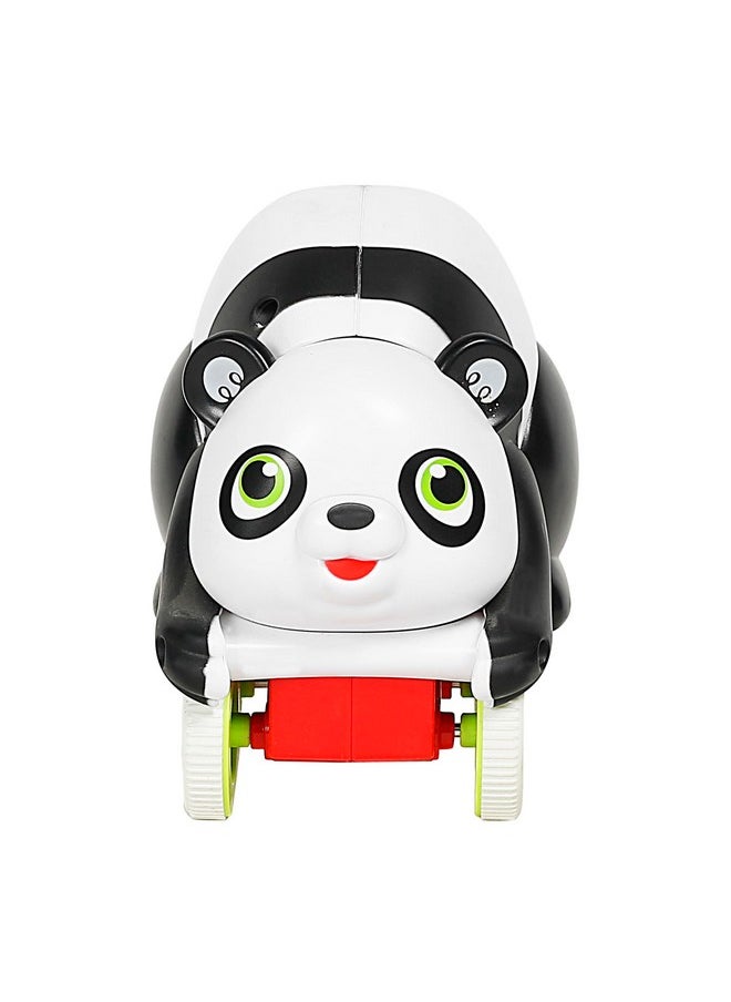 Shooting Star Rolling Panda for Unlimited Play & Fun, Black & White, 12M+