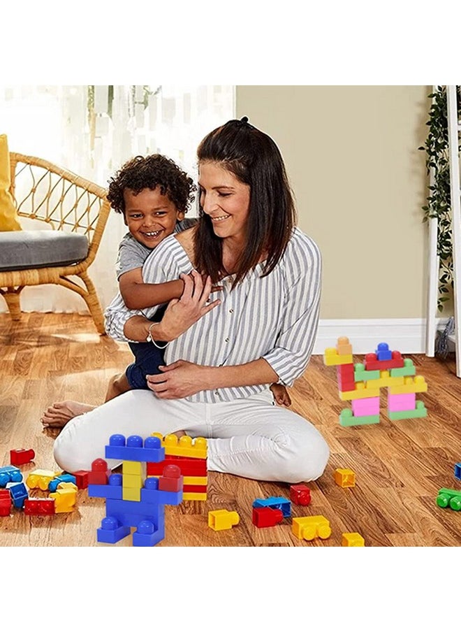 Toyzone Building Blocks | Building Blocks Game | Educational Toy | Smart Activity Fun & Learning Blocks | Colorful Blocks | Block Puzzle | for Kids Age 1-7 Years (Building Blocks - 90 pcs)