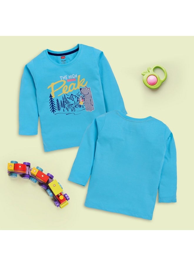LuvLap Regular Fit F/S Boys T-Shirt (904921_Multicolour-2 12 to 18 Months)