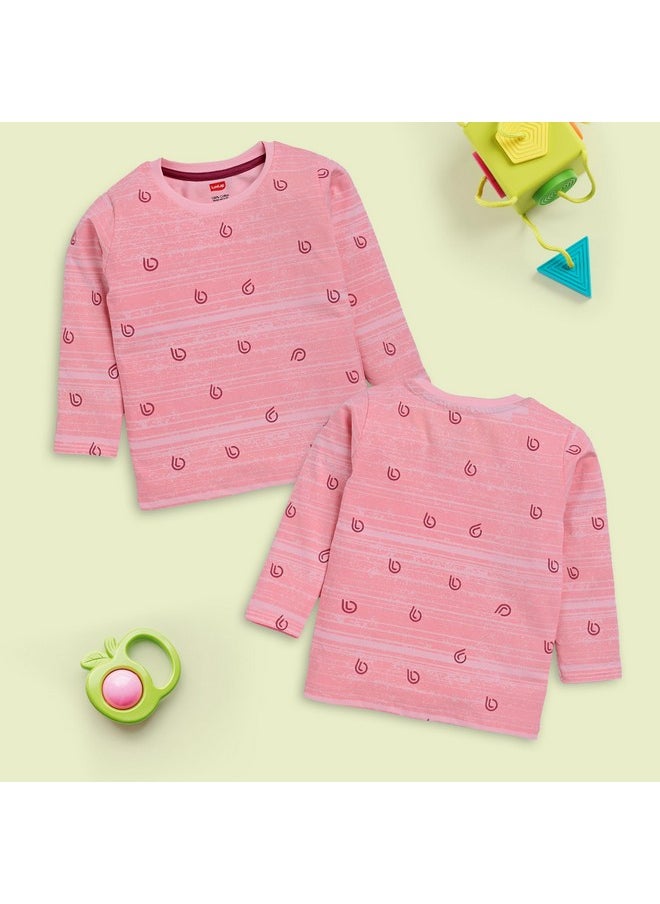 LuvLap Regular Fit F/S Boys T-Shirt (904633_Multicolour-1 12 to 18 Months)
