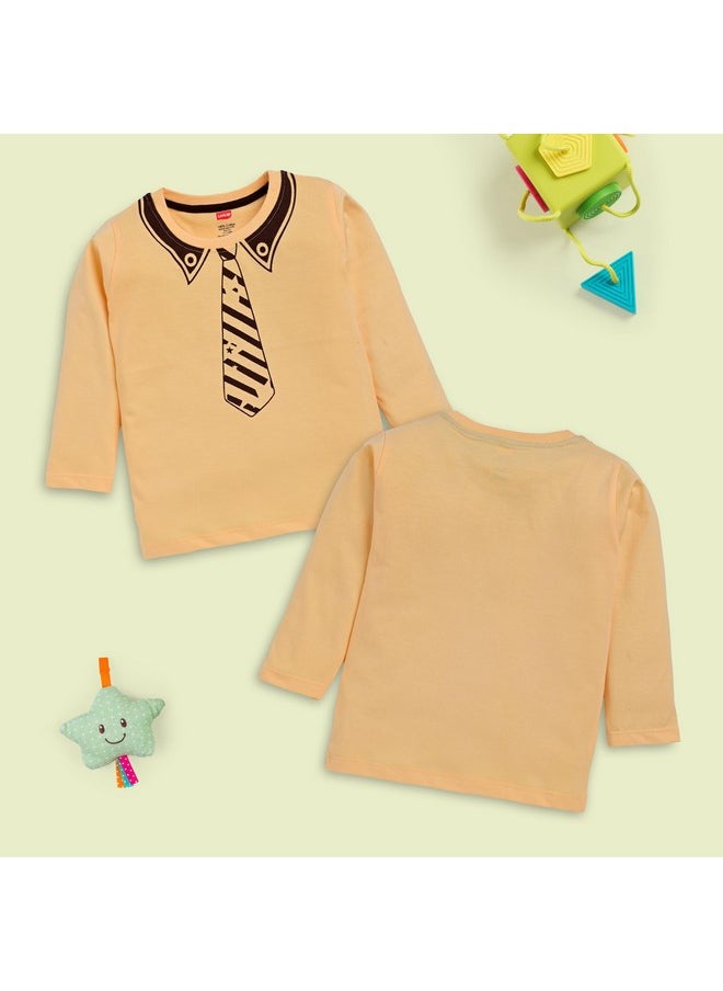 LuvLap Regular Fit F/S Boys T-Shirt (904922_Multicolour-2 18 to 24 Months)