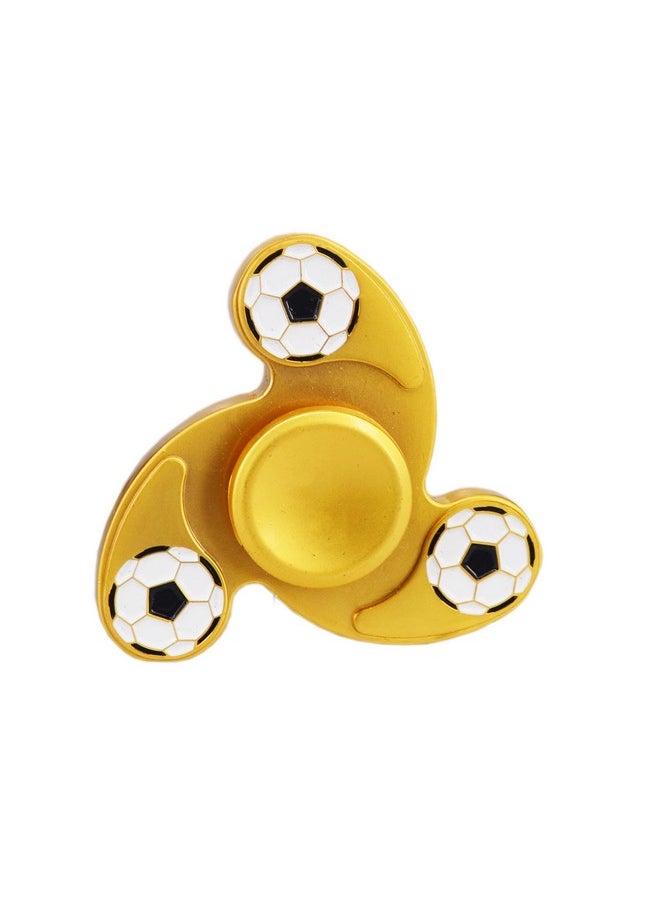 Premsons® Hand Spinner Desk Toy - High Speed Smooth Finger Spin Sensory Fidget Stress Relief Game Play for Kids & Adults - Birthday Party Gift - Metal - Gold