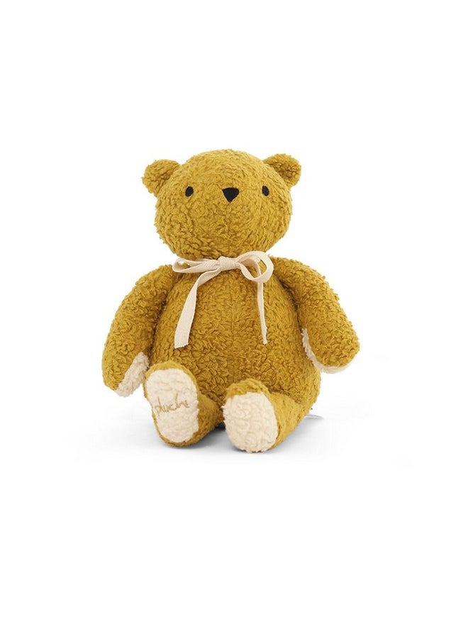 Pluchi Mr. Bear Cotton Knitted Stuffed Soft Toy (38cm X 20cm) (Honey Gold)