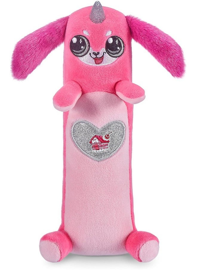 Rainbocorns Sparkle Heart Surprise, Puppycorn Series 2, Puppycorn Surprise, Squeaky Jay The Sausage Dog - Collectible Plush - 7 Layers of Surprises, Peel and Reveal Heart, Ages 3+ (Sausage Dog)