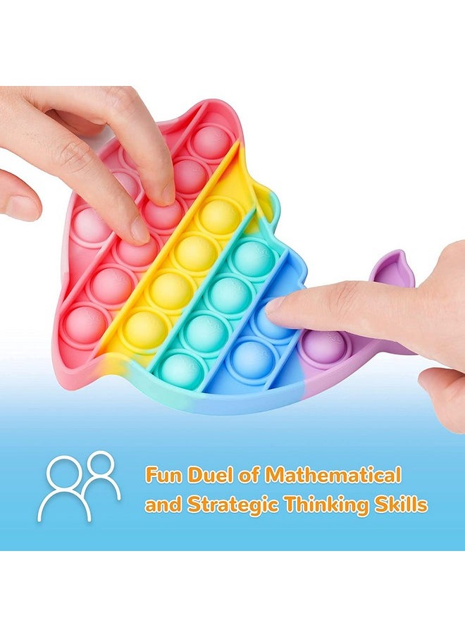 FunBlast 3 in 1 Pop It Fidget Toy, Real Silicone Pop it Fidget Toy, Pop It Fidget Toy (Multicolor)