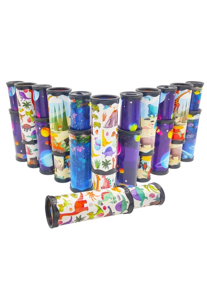 VGRASSP Classic Telescopic Kaleidoscope Toy for Kids - Magical Rotation for Viewing Colorful and Beautiful Patterns - Birthday Return Gift - Color and Design As Per Stock (Pack of 12)