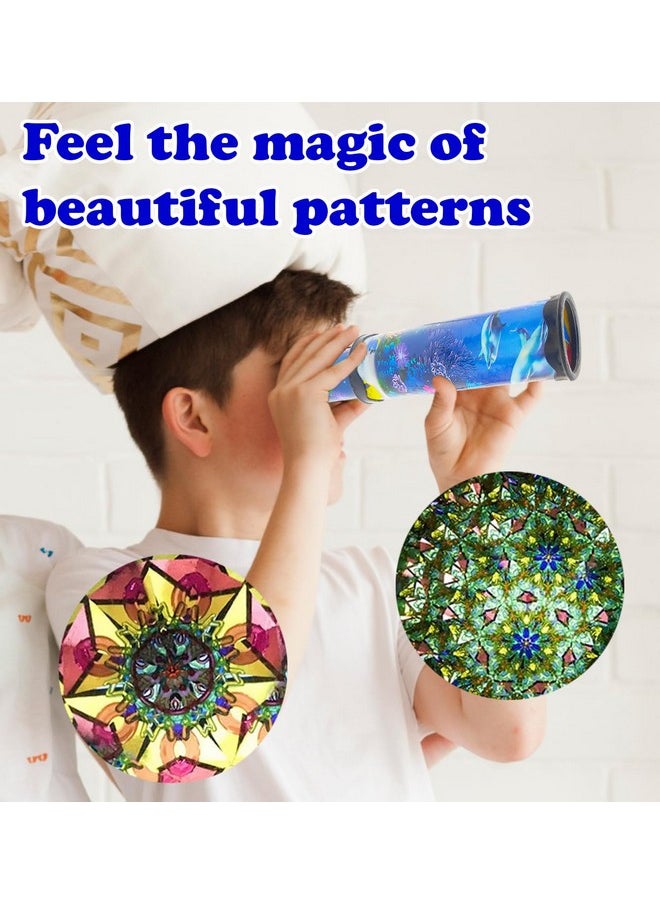 VGRASSP Classic Telescopic Kaleidoscope Toy for Kids - Magical Rotation for Viewing Colorful and Beautiful Patterns - Birthday Return Gift - Color and Design As Per Stock (Pack of 12)