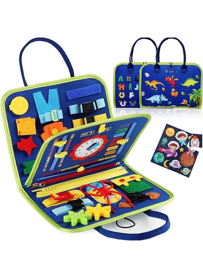 Toyshine Busy Board Early Educational Montessori Toys for Kids Toddlers Developing Fine Motor Skills Preschool Basic Skills Learning Sensory Toys for Kids 3+
