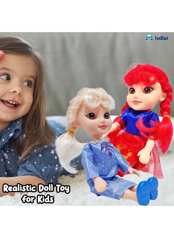 FunBlast Doll with Magical Wand with Light & Sound Toys for Babies Musical Toys for Kids 3+ Years Girls & Boys - Color & Design of Dress and Wand May Vary