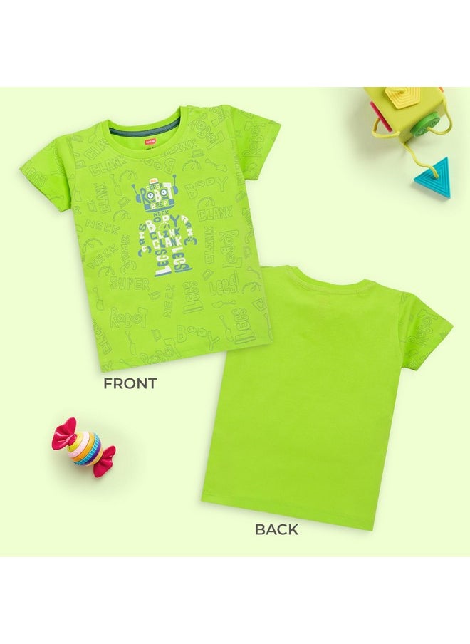 LuvLap Regular Fit H/S Boys T-Shirt (904610_Multicolour-2 6 to 12 Months)
