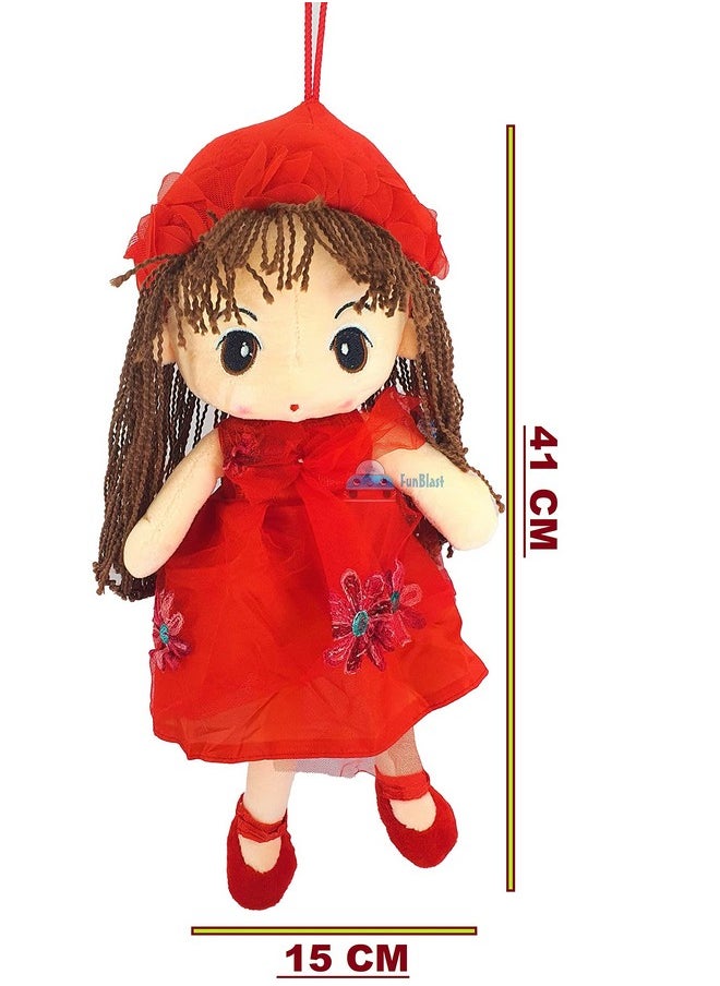 FunBlast Soft Toy Doll for Girls Stuffed Toy for Kids - (40 CM; Multicolor)