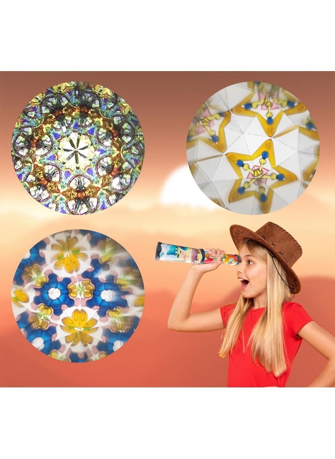 VGRASSP Classic Telescopic Kaleidoscope Toy for Kids - Magical Rotation for Viewing Colorful and Beautiful Patterns - Birthday Return Gift - Color and Design As Per Stock (Pack of 6)
