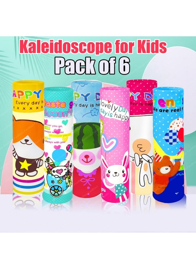 FunBlast Kaleidoscope for Kids, (Pack of 6) Best Birthday Return Gifts for Kids, Magical Kaleidoscopes, Kaleidoscope for Kids Return Gift, Toy for Kids, Return Gifts for Kids (Color May Vary)