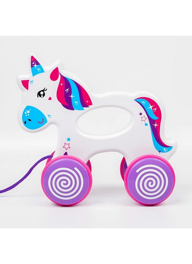 Ratna's Sparky The Unicorn | Walk & Play Pull Along Toy for Infant