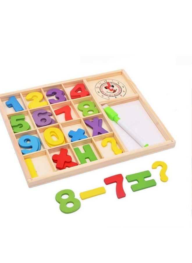 PLUSPOINT Wooden Number Counting Board Learn to Calculate Number with Abacus Computation Study Box Educational Basic Learning Maths kit for Kids Age 3+ (Computation-B)