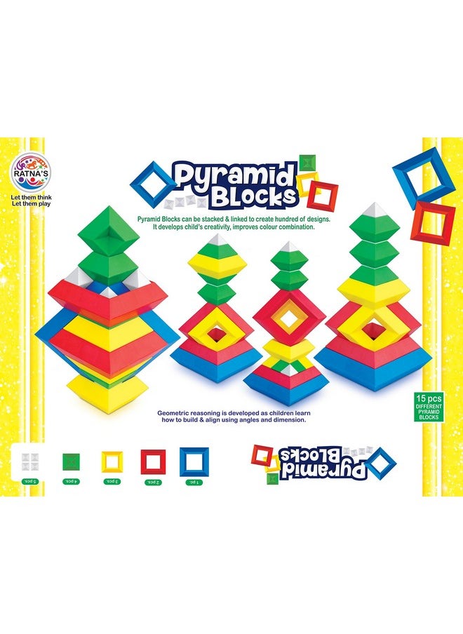 Ratna's Pyramid Blocks for Kids. Help Your Child Develop Imagination and Cognitive Skills.