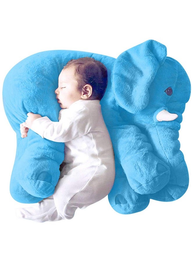 DearJoy Big Fibre Filled Baby Pillow and Stuffed Animal Elephant Soft Toy of Plush Hugging Pillow Material for Kids Boy/Girl as Birthday Gift (60 cm, Blue Color)