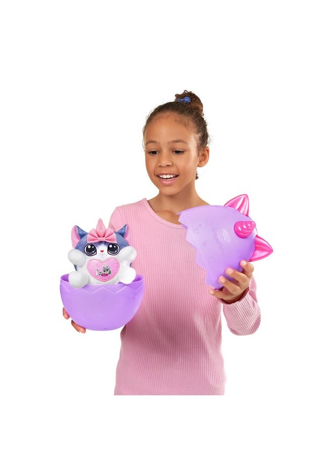 Rainbocorns Kittycorn Surprise Series 2, Sola the Bengal Cat - Collectible Plush - 10 Surprises to Unbox, Peel and Reveal Heart, stickers, Ages 3+ (Bengal Cat)