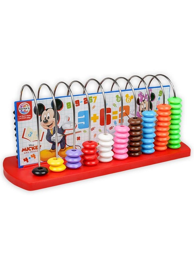 Ratna's Educational Abacus Senior Math's Learning Early Educational Kit Toy for Kids 3+ Years (Theme Mickey & Friends)