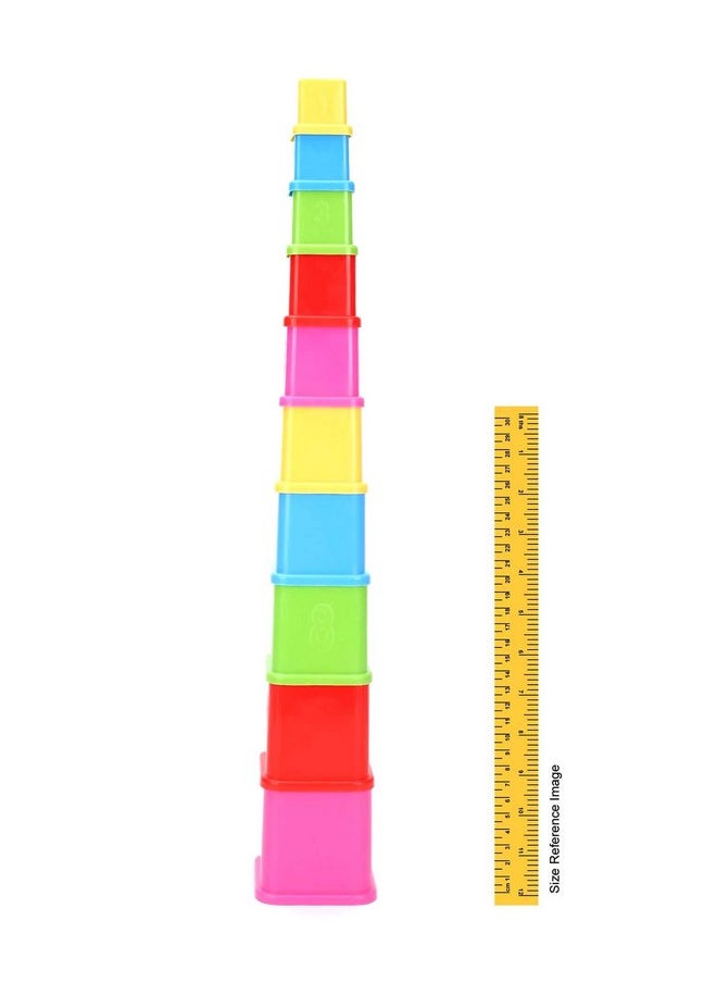 RATNA'S Sorting and Stacking Toddlers Toys (2 in 1 Build UP Cube & Shape SORTER Ball)