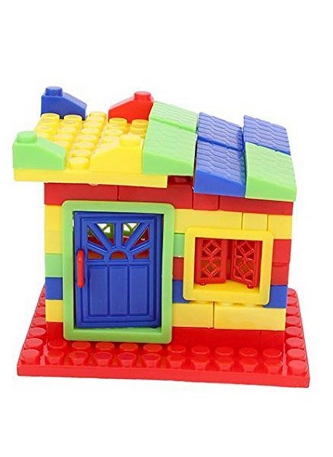 RATNA'S Sweet Home Junior Colorful Interlocking Blocks for Kids Ages 3+ to Build Their Own Sweet Home