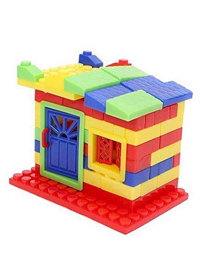 RATNA'S Sweet Home Junior Colorful Interlocking Blocks for Kids Ages 3+ to Build Their Own Sweet Home