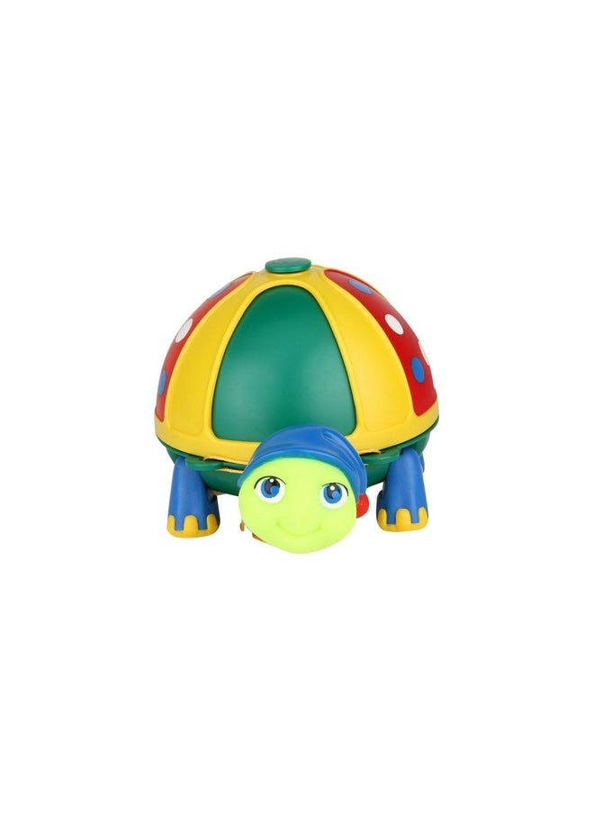 Funskool Giggles - Roly Poly Turtle , Pull along toy, Encourages walking, Rattling sound,Multicolour, 12 months & above, Infant and Preschool Toys