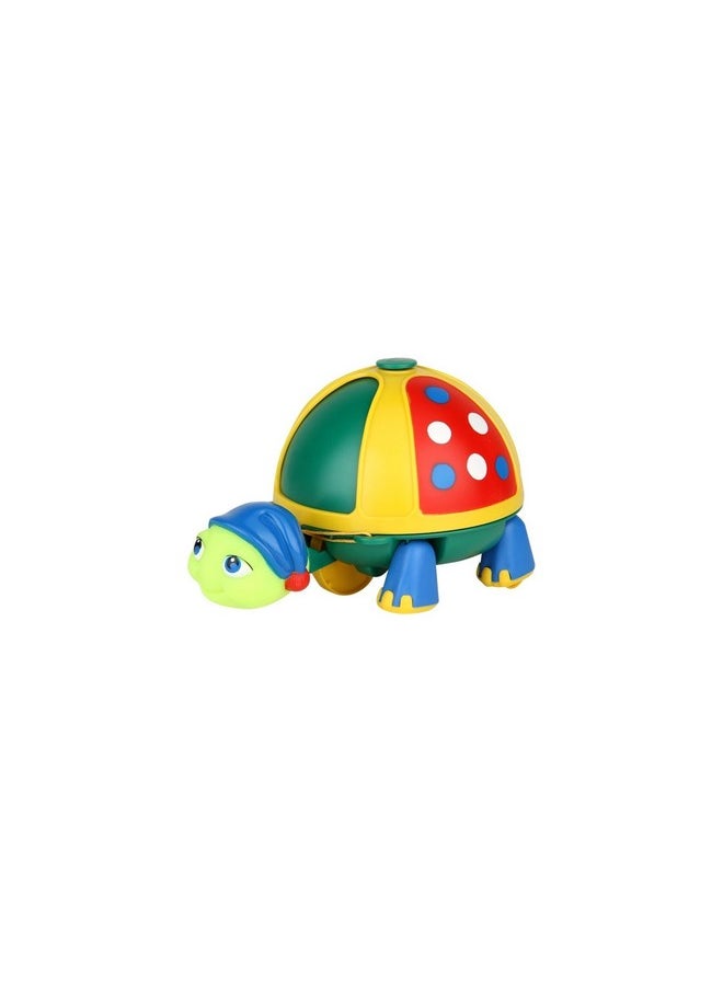 Funskool Giggles - Roly Poly Turtle , Pull along toy, Encourages walking, Rattling sound,Multicolour, 12 months & above, Infant and Preschool Toys