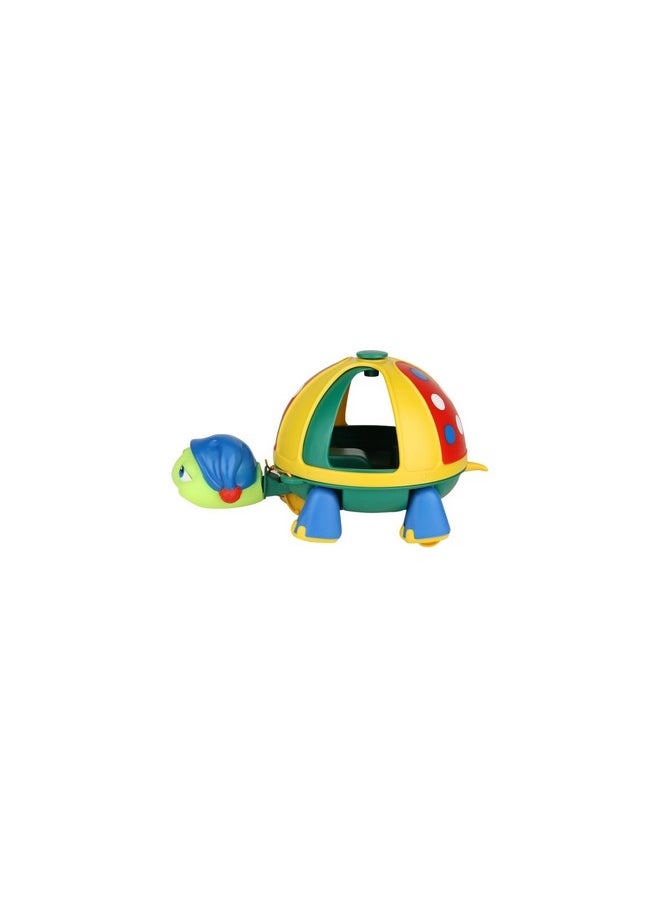 Funskool Giggles - Roly Poly Turtle , Pull along toy, Encourages walking, Rattling sound,Multicolour, 12 months & above, Infant and Preschool Toys