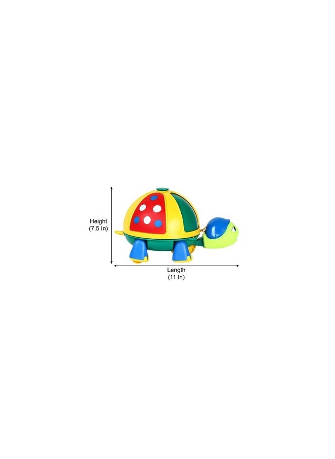 Funskool Giggles - Roly Poly Turtle , Pull along toy, Encourages walking, Rattling sound,Multicolour, 12 months & above, Infant and Preschool Toys