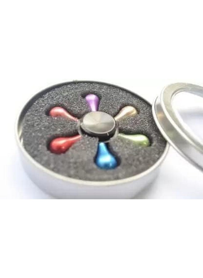 Premsons® Hand Spinner Desk Toy - High Speed Smooth Finger Spin Sensory Fidget Stress Relief Game Play for Kids & Adults - Birthday Party Gift - Combo - Orange & Multicolor