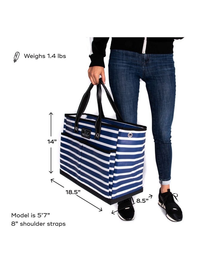 SCOUT BJ Bag - Large, Utility Tote Bag for Women, Nurses, Teachers and Moms with Zipper & 4 Exterior Pockets for Organizing