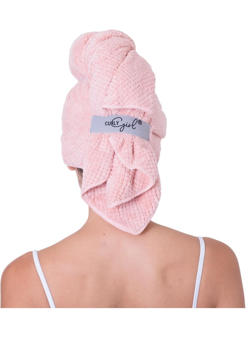 Curly Girl Curly Hair Microfiber Hair Towel Waffle Hair Towel Anti Frizz Fast Drying Curly Hair Plopping Towel 41 x 35